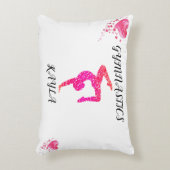 Gymnastik Gymnast & Herz personalisiert Dekokissen (Vorderseite(Vertikal))