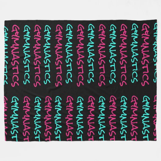 Gymnastik Gymnast Scribble Fleece Blanket (Vorderseite (Horizontal))