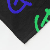 Gymnastik Gymnast Typografie Fleece Blanket (Ecke)
