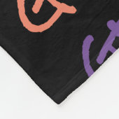 Gymnastik Gymnast Typografie Fleece Blanket (Ecke)