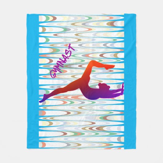 Gymnastik GYMNAST Vlies Decke. Fleecedecke (Vorderseite)