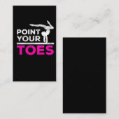 Gymnastik Gymnastik Girl Gymnast Trainer Sport Ath Visitenkarte (Vorne/Hinten)