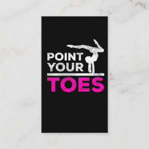 Gymnastik Gymnastik Girl Gymnast Trainer Sport Ath Visitenkarte