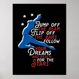 Gymnastik Gymnastik Gymnast Inspiration Sport Zita Poster