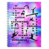 Gymnastik Gymnastik Gymnast Kreuzworträte Notizblock (Vorderseite)