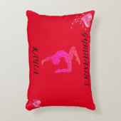 Gymnastik Gymnastik & Herz personalisierter Akzent Dekokissen (Vorderseite(Vertikal))