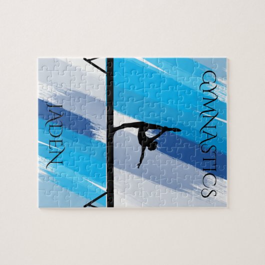Gymnastik Gymnastik-Puzzle. Personalisierter Name. Puzzle (Horizontal)