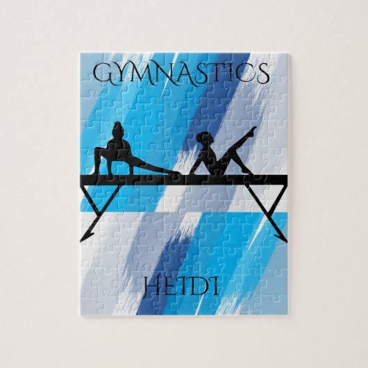 Gymnastik Gymnastik-Puzzle. Personalisierter Name. Puzzle (Vertikal)