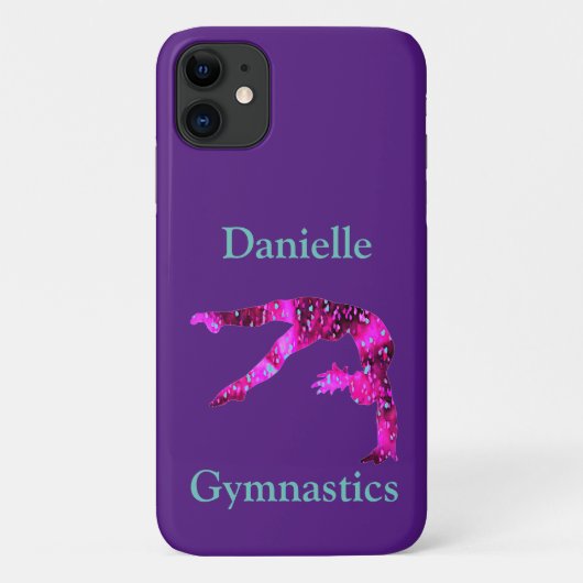 Gymnastik Handspring Personalisiert Case-Mate iPhone Hülle (Rückseite)