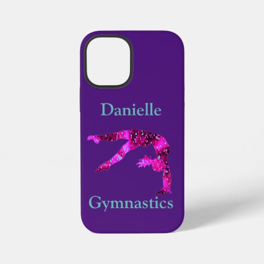 Gymnastik Handspring Personalisiert iPhone Hülle (Rückseite)