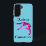 Gymnastik Handspring Personalisiert Samsung Galaxy Hülle<br><div class="desc">Gymnastik Handspring Design - Personalisiert mit dem Namen Ihres Turniers!</div>
