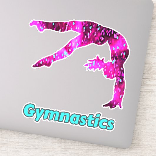 Gymnastik Handspring Sticker für Mädchen (Detail)