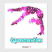 Gymnastik Handspring Sticker für Mädchen (Blatt)
