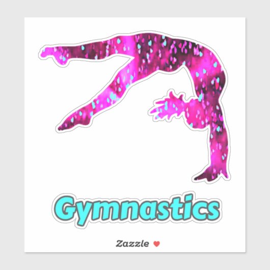 Gymnastik Handspring Sticker für Mädchen (Blatt)