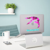 Gymnastik Handspring Sticker für Mädchen (Laptop auf Schreibtisch)