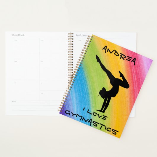 Gymnastik Handstand Rainbow Funky Sketch Planer (Anzeige)