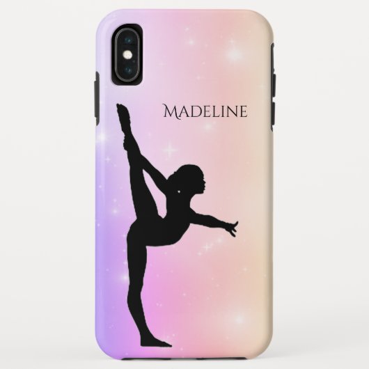 Gymnastik Handy Fall mit Name Gymnast Case-Mate iPhone Hülle (Rückseite)