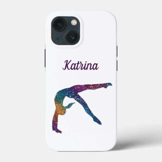 Gymnastik Handy Fall mit Name Gymnast Case-Mate iPhone Hülle (Rückseite)