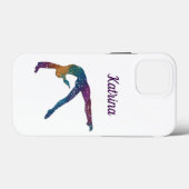 Gymnastik Handy Fall mit Name Gymnast Case-Mate iPhone Hülle (Rückseite (Horizontal))