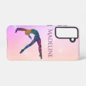Gymnastik Handy Fall mit Name Gymnast Samsung Galaxy Hülle (Rückseite (Horizontal))