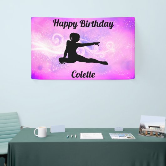 Gymnastik "Happy Birthday" Banner für kundenspezif (Messeveranstaltung)