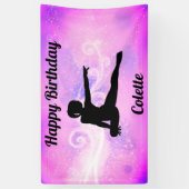 Gymnastik "Happy Birthday" Banner für kundenspezif (Vertikal)