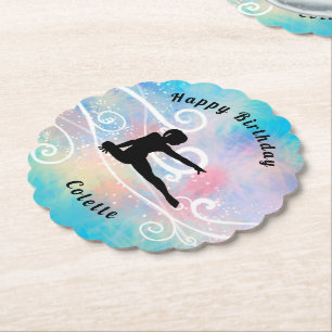 Gymnastik Happy Birthday Custom Paper Untersetzer