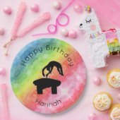 Gymnastik "Happy Birthday" Party Papierplatte Pappteller (Party)
