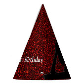Gymnastik "Happy Birthday" Red Sparkle Vault Partyhütchen (Links)