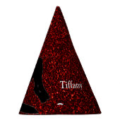 Gymnastik "Happy Birthday" Red Sparkle Vault Partyhütchen (Rechts)