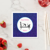 Gymnastik "Happy Birthday" Royal Sparkle Napkins Serviette (Beispiel)
