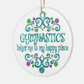 Gymnastik Happy Place Keramik Ornament (Links)