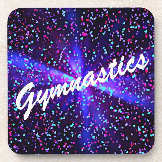 Gymnastik Hartplastik Untersetzer (Vorderseite)