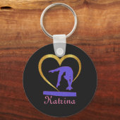 Gymnastik Herz des Goldenen Turniers Schlüsselanhänger (Vorderseite)