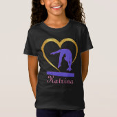 Gymnastik Herz des Goldenen Turniers T-Shirt (Vorderseite)