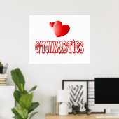 Gymnastik Herz Poster (Heimbüro)