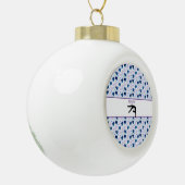 Gymnastik Herz Schneeflocke Gerahmtes Ornament (Links)