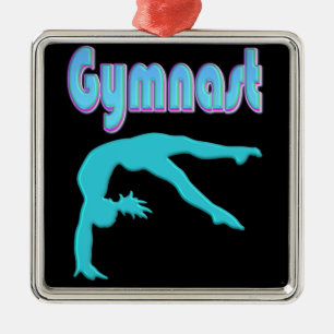 Gymnastik Hinterhand Ausstieg Aquamarin Ornament Aus Metall