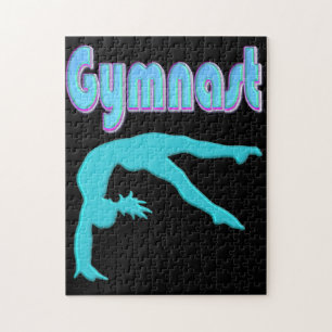 Gymnastik Hinterhand Ausstieg Aquamarin Puzzle