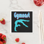 Gymnastik Hinterhand Ausstieg Aquamarin Serviette (Beispiel)
