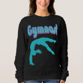 Gymnastik Hinterhand Ausstieg Aquamarin Sweatshirt (Vorderseite)
