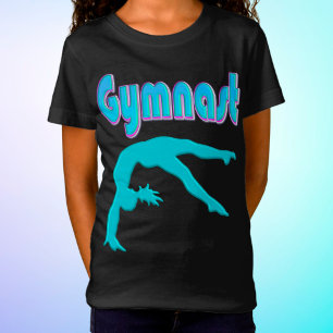 Gymnastik Hinterhand Ausstieg Aquamarin T-Shirt