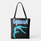 Gymnastik Hinterhand Ausstieg Aquamarin Tasche (Rückseite)