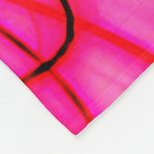 Gymnastik Hot Pink Wave Blanket Fleecedecke (Ecke)