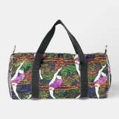 Gymnastik Hula Hoop Tanz buntes Muster Geschenk Duffle Bag (Rückseite)