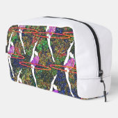 Gymnastik Hula Hoop Tanz buntes Muster Geschenk Waschbeutel (Rechte Ecke)