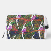 Gymnastik Hula Hoop Tanz buntes Muster Geschenk Waschbeutel (Rückseite)