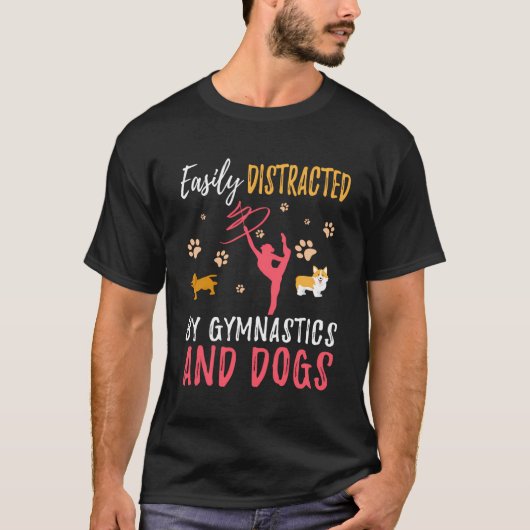Gymnastik Hunde Shirt Gymnast Gymnastik Gymnastik (Vorderseite)