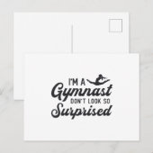 Gymnastik, ich bin ein Gymnastiker. Nicht so überr Postkarte (Vorne/Hinten)