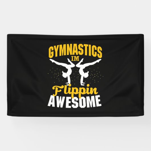Gymnastik Ich bin Flippin Phantastisch Banner (Horizontal)